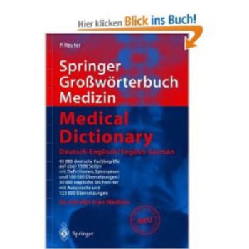 Download-Datei Der große Reuter Medizin, Pharmakologie und Zahnmedizin Wörterbuch Deutsch / Englisch und Englisch / Deutsch